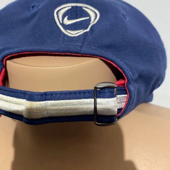 Vintage Nike Men's Navy Blue USA Soccer 5 Panel Strap Back Cap One Size - Picture 12 of 12